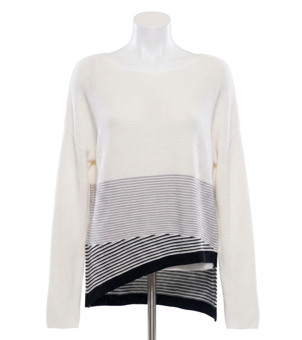 NEW STELLA CARAKASI screen saver sweater in soft white